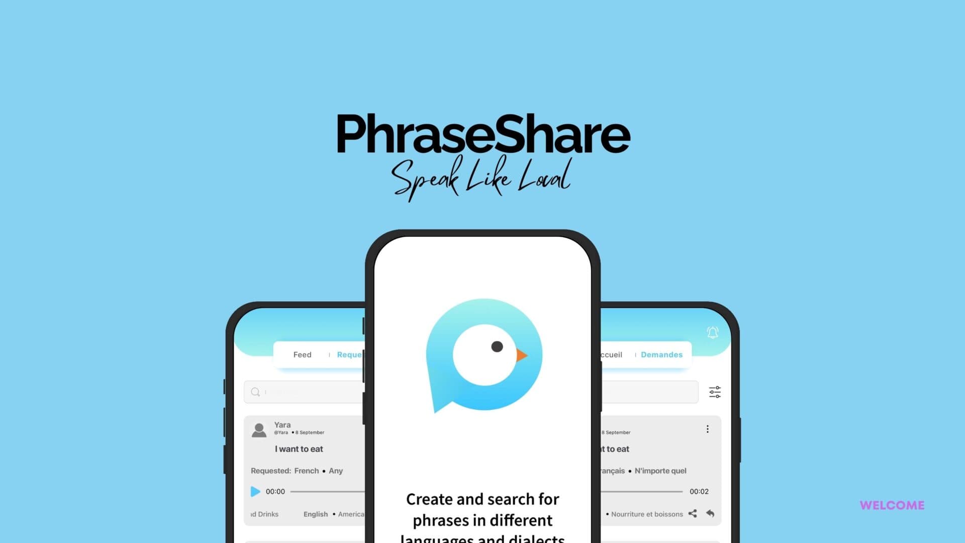 PhraseShare - Cross-Platform Mobile App