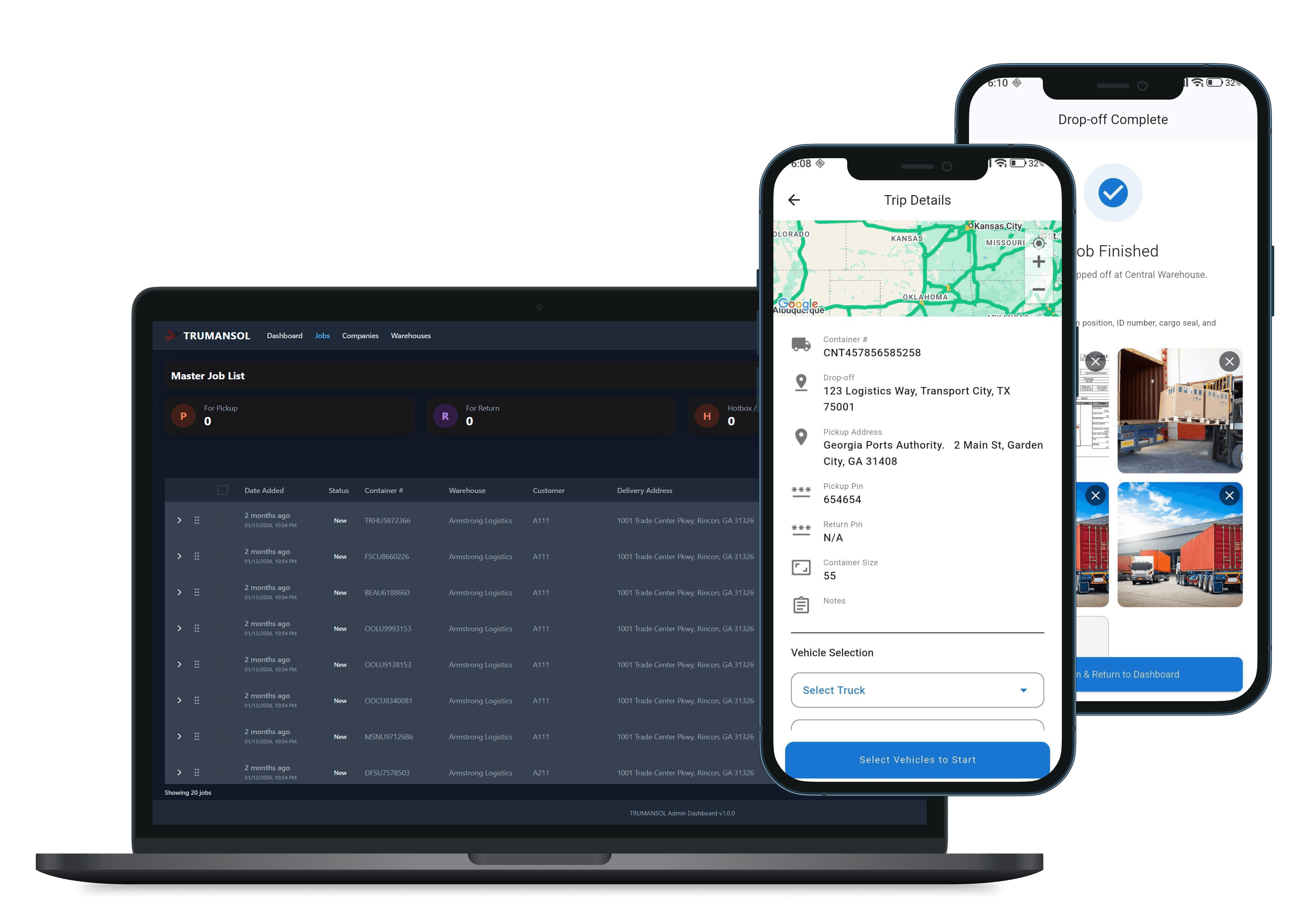 Trumansol application interface